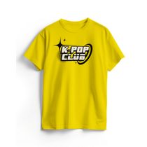 Camiseta Algodão Amarela K-Pop Cyber