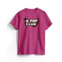 Camiseta Algodão Rosa K-Pop Cyber