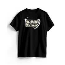 Camiseta Algodão Preta K-Pop Cyber
