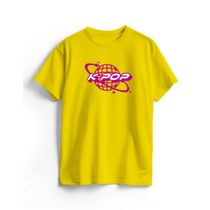 Camiseta Algodão Amarela K-Pop Planet
