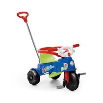 TRICICLO 2 EM 1 TATETICO AZUL E VERMELHO - CALESITA