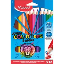 LAPIS DE COR COLORPEPS STRONG JUMBO 12 CORES - MAPED