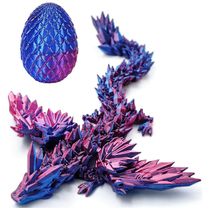 Ovo de Páscoa de Dragão 3D, Dragão com Asas Articuladas, Brinquedo para Cestas de Páscoa, 10cm,Hannahcos