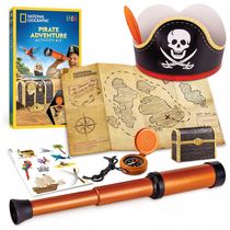 Pirate Adventure Activity Kit – Brinquedo Educativo de Escavação e Navegação, STEM para Crianças, Presente Criativo, National Geographic