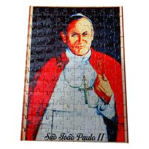 Quadro Decorativo Quebra-cabeça de 120 peças A3 São João Paulo II