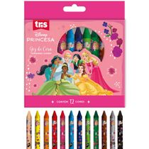 GIZ DE CERA JUMBO PRINCESAS DISNEY - 12 CORES - TRIS