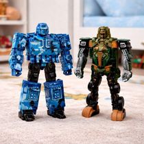 Brinquedo Robô Soldado Acessórios Transforma Carro Kit 2pçs