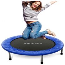 Cama Elastica com Almofada de Segurança para até 100 kg, ANCHEER US01ASP003424R, Vermelho