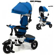 Costzon 8807 Triciclo Infantil para Passeio com Assento Ajustável 8 Estágios, Idade Recomendada 1 a 5 Anos, Azul