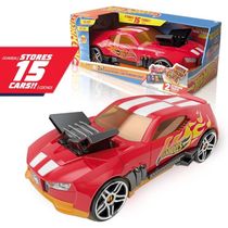 HOT WHEELS PORTA CARRINHO RADICAL 2 EM 1 - VERMELHO - FUN