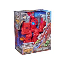 ROBÔ WRECKERS LANÇADOR DE CARROS RHINO SLAM - FUN