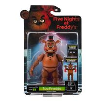 Fig Five Nights At Freddys 2 – Boneco Toy Freddy 13 cm Articulado - Botão Acão – Candide/Jazwares