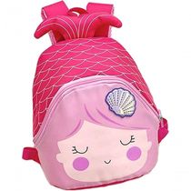 Mini Mochila Infantil Escola Passeio Viagem Design Encantador Alças Sereia Alças Acolchoadas