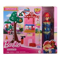 Barbie Profissões Conjunto De Brinquedo Bombeira - MATTEL
