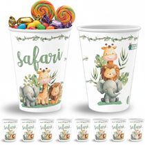 10 Copos Lembrancinha Decoração Festa Infantil Safari Selva