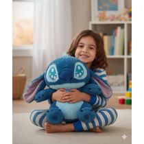 Pelúcia 45cm Stitch Antialérgico Olho Bordado Glitter