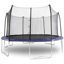 Cama Elastica Capacidade até 125 kg com Cesta de Basquete, Skywalker Trampolines, Azul Marinho