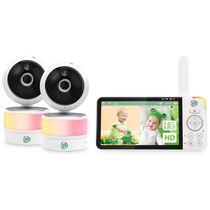 Babá Eletrônica com 2 Câmeras, Zoom 8X, Visão Noturna e Sensores Inteligentes, 110V, LeapFrog LF915, Branca