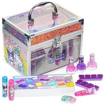 Kit de Maquiagem Infantil com Mais de 10 Peças e Não Tóxico para Crianças de 3 a 10 Anos, Townley Girl Hello Kitty, Roxo e Rosa