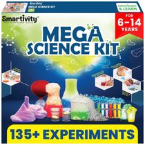 Kit de Experimentos Científicos de Química para Crianças de 6 a 14 anos Mega Science Kit 105 da Smartivity