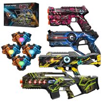 Conjunto de Pistolas de Laser Tag, Até 4 Jogadores, para Crianças de 8 Anos ou Mais, Winyea Tag W700A4, Colorido