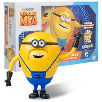 Minion Mega Dave com 11 cm de Altura e 6 Expressões Faciais Mutáveis para Crianças Acima de 8 Anos