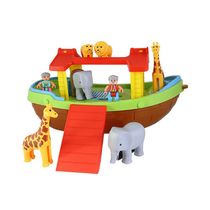 Arca de Noé Brinquedo para Montar com Bonequinhos e Animais