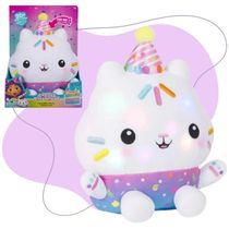 Pelucia Gabby's Dollhouse Gato Cakey Com Som E Luz 26cm Sunny