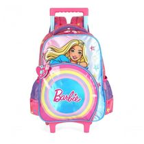 Mochila Com Rodas Barbie Azul - Unico Azul