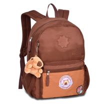 Mochila Clio Capivara Marrom