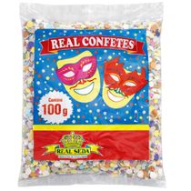 3 PACOTES DE CONFETE  C/100GRAMAS  - REAL SEDA