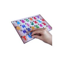 QUEBRA CABEÇA DE ENCAIXE TABULEIRO ALFABETO 26 PÇS MADEIRA