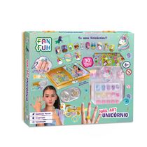 Conjunto de Acessórios De Unha - Nail Art Unicórnio - Fanfun
