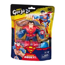 Boneco Elástico 11Cm Superman Com Armadura - Goo Jit Zu Dc