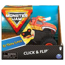 Carrinho El Toro Loco Laranja Click & Flip - Monster Jam
