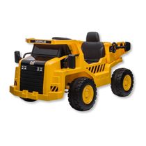 CARRINHO ELETRICO CAMINHAO CACAMBA CAT CONTROLE REMOTO 12V (CE24433) - ZIPPY