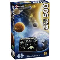 Quebra Cabeça Sistema Solar Brilha No Escuro 500 Peças Grow