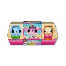 PACK 3 PELUCIAS CUPCAKE CAKEY CAT PRIMOS GABBYS DOLLHOUSE - SUNNY