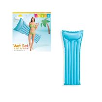 Colchão Bronzeador Piscina Liso Inflável 183x69 Intex Azul