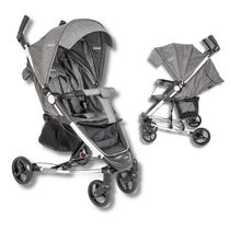 CARRINHO DE BEBE HELIOS II MELANGE GRAFITE - KIDDO