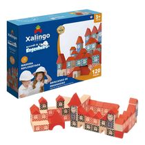 BLOCOS DE MONTAR BRINCANDO DE ENGENHEIRO 120 PEÇAS - XALINGO