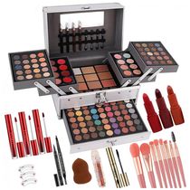 UNIFULL Kit Completo de Maquiagem 132 Cores - Paleta Profissional com Sombras, Batons, Corretivos e Mais