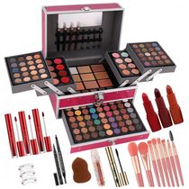 UNIFULL Kit de Maquiagem Completo 132 Cores - Sombra, Batom, Corretivo, Gloss, Delineador, Máscara e Pincéis Profissionais