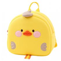 Mochila infantil com guia de segurança pato RETEN amarela 26 cm