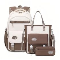 Mochila escolar Mildame infantil juvenil rosa, conjunto 3 peças, mochila leve infantil, unissex, com pingente decorativo, à prova d’água