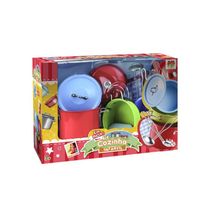 KIT COZINHA INFANTIL 8PCS INOX - DM BRASIL