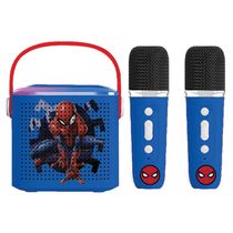 KARAOKE BLUETOOTH - HOMEM-ARANHA - BATERIA RECARREGAVEL- CANDIDE