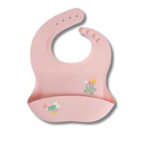 BABADOR DE SILICONE CATA MIGALHAS FADINHA ROSA - BUP BABY