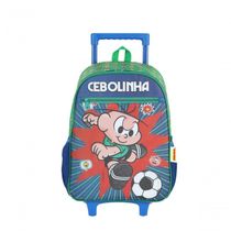 Mochila Com Rodas Kit Turma Da Monica Verde - único Verde