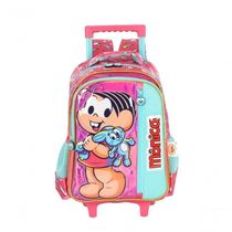 Mochila Com Rodas Turma Da Monica Pink - único Pink